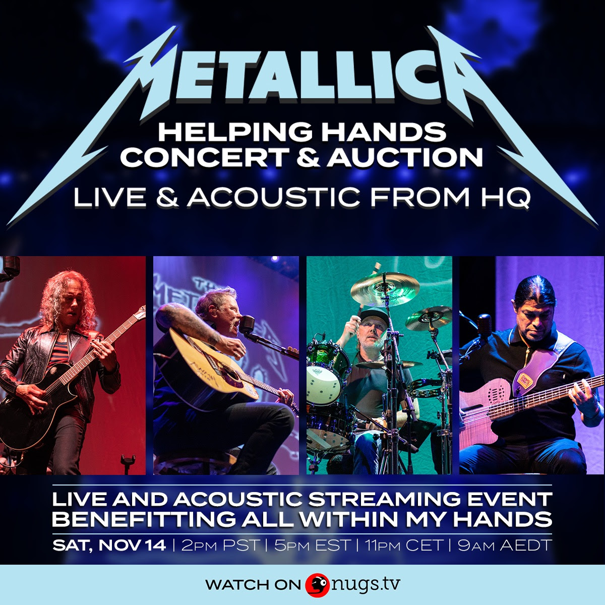 Metallica Announce Acoustic 'Helping Hands' Streaming Benefit Show